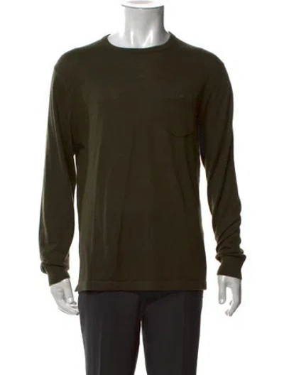 Pre-owned Todd Snyder Cashmere Crew Neck Pullover In Green