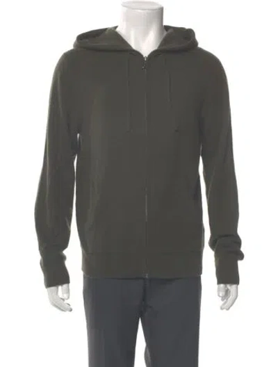 Pre-owned Todd Snyder Cashmere Mock Neck Cardigan In Gray