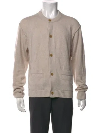 Pre-owned Todd Snyder Cashmere Open Front Cardigan In Neutrals