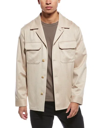 Todd Snyder Cashmere Overshirt In Neutral