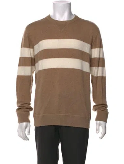 Pre-owned Todd Snyder Cashmere Striped Pullover In Neutral