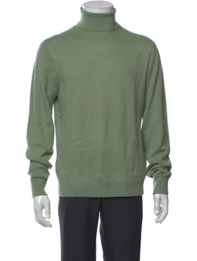 Pre-owned Todd Snyder Cashmere Turtleneck Pullover In Green