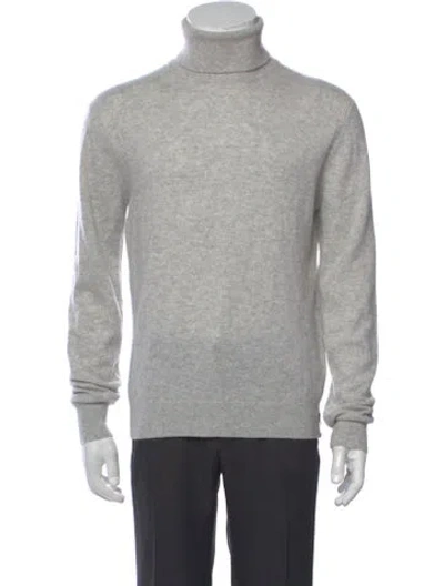 Pre-owned Todd Snyder Cashmere Turtleneck Pullover In Grey