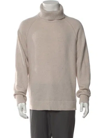 Pre-owned Todd Snyder Cashmere Turtleneck Pullover In Neutrals