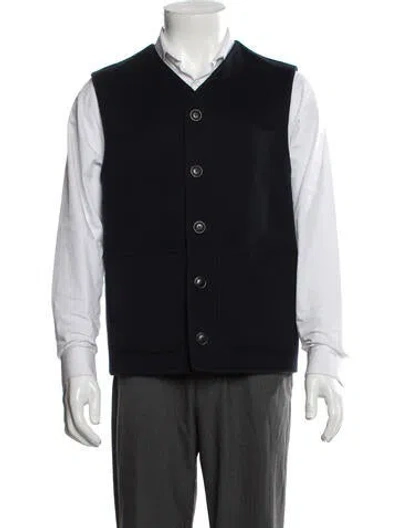 Pre-owned Todd Snyder Cashmere Vest In Blue