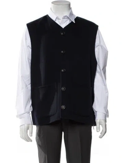 Pre-owned Todd Snyder Cashmere Vest In Blue
