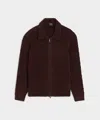 Todd Snyder Chenille Zip Jacket In Dark Brown In Brown