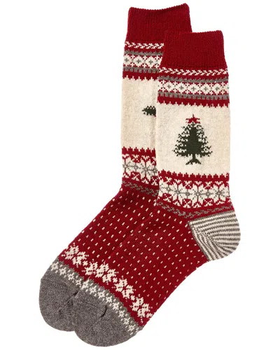 Todd Snyder Chup Dry Valley Wool-blend Socks In Burgundy