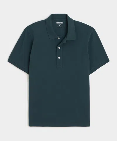 Todd Snyder Classic Cotton Pique Polo In Blue