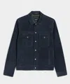 Todd Snyder Classic Fit Italian Suede Dylan Jacket In Blue