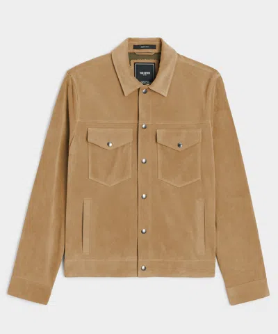 Todd Snyder Classic Fit Italian Suede Dylan Jacket In Brown