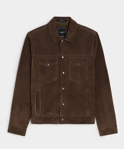 Todd Snyder Classic Fit Italian Suede Dylan Jacket In Brown