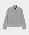 Todd Snyder Classic Fit Italian Suede Dylan Jacket In Gray