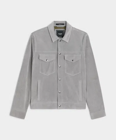 Todd Snyder Classic Fit Italian Suede Dylan Jacket In Gray
