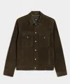 Todd Snyder Classic Fit Italian Suede Dylan Jacket In Green
