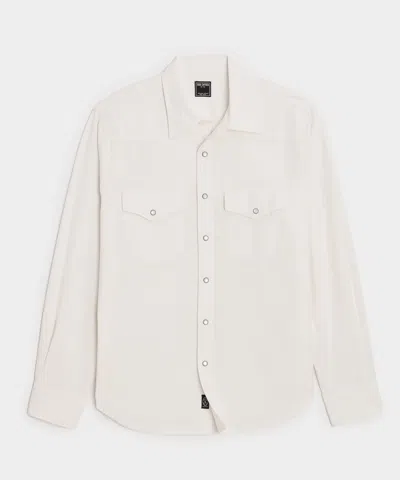 Todd Snyder Classic Fit Tencel Western Shirt In Neutral