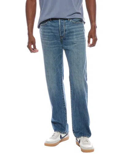 Todd Snyder Stretch Medium Indigo Wash Straight Fit Jean In Blue