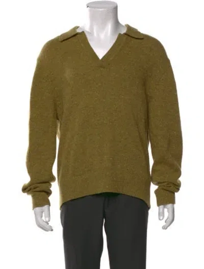 Pre-owned Todd Snyder Collar Long Sleeve Cardigan In Green