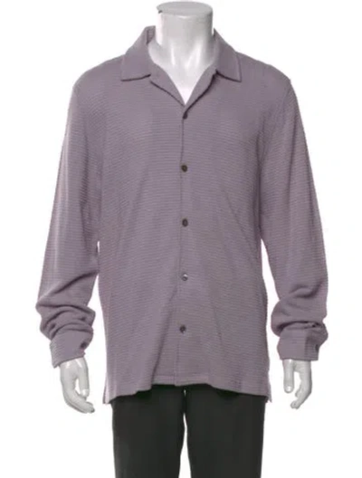 Pre-owned Todd Snyder Collar Long Sleeve Cardigan In Purple
