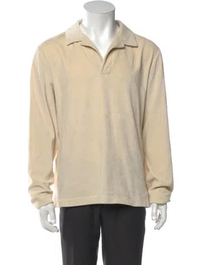 Pre-owned Todd Snyder Collar Long Sleeve Polo Sweater In Neutrals