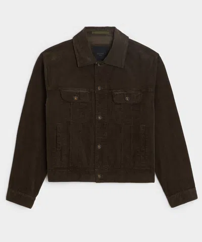 Todd Snyder Corduroy Bowery Jacket In Cafe Racer In Brown