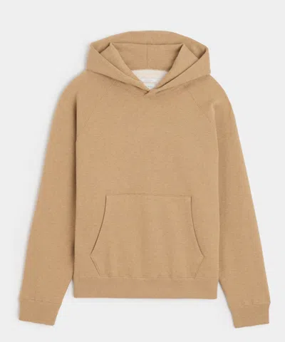 Todd Snyder Cotton-camelhair Fleece Hoodie In Camel In Brown