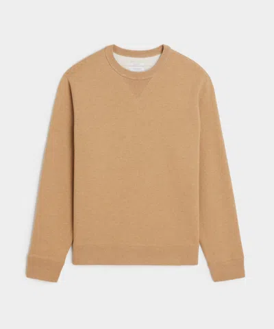 Todd Snyder Cotton-camelhair Fleece Sweatshirt In Camel In Brown