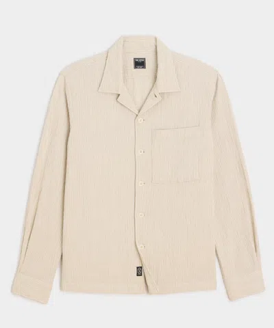 Todd Snyder Cotton Double Cloth Gauze Overshirt In Pink