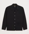 Todd Snyder Cotton Jacquard Overshirt In Black