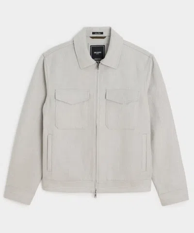 Todd Snyder Cotton-linen Station Jacket In Gray