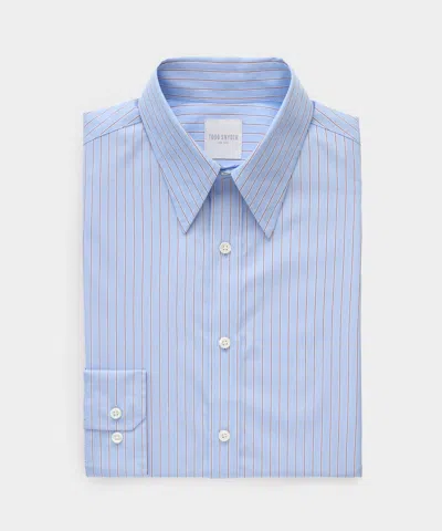 Todd Snyder Cotton Long Point Collar Dress Shirt In Blue