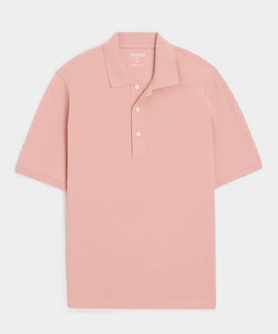 Todd Snyder Cotton Pique Polo In Dianthus In Pink
