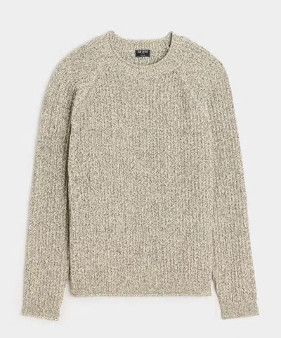 Todd Snyder Cotton Ribbed Crewneck Sweater In Gold