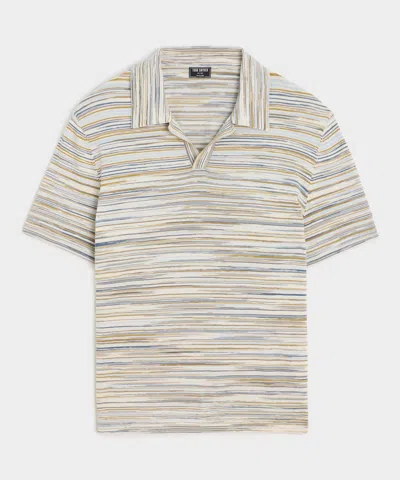Todd Snyder Cotton Space-dyed Montauk Sweater Polo In Burgundy