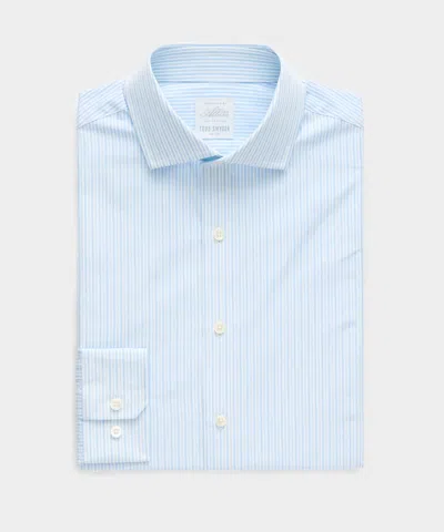 Todd Snyder Cotton Spread Collar Dress Shirt In Blue
