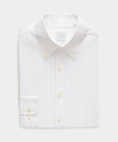 Todd Snyder Cotton Twill Button-down Dress Shirt In White