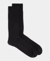 Todd Snyder Cotton Waffle Sock In Black