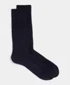 Todd Snyder Merino Dress Sock In Navy In Blue