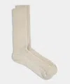 Todd Snyder Cotton Waffle Sock In Neutral