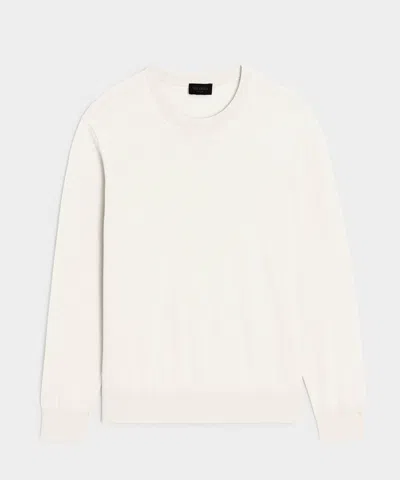 Todd Snyder Cotton-cashmere Crewneck Sweater In Bisque In White