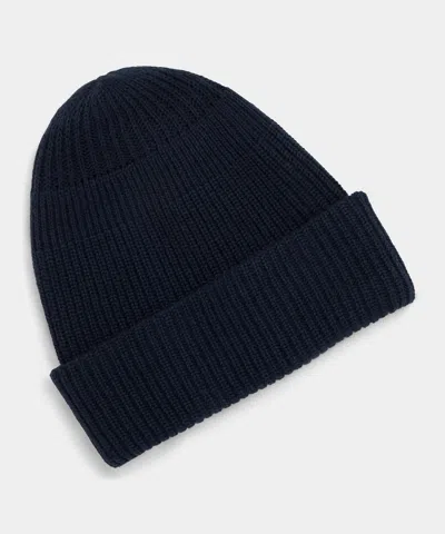 Todd Snyder Cotton-merino Everyday Beanie In Navy In Blue