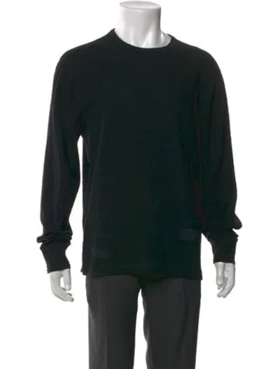 Pre-owned Todd Snyder Crew Neck Long Sleeve Pullover In Black