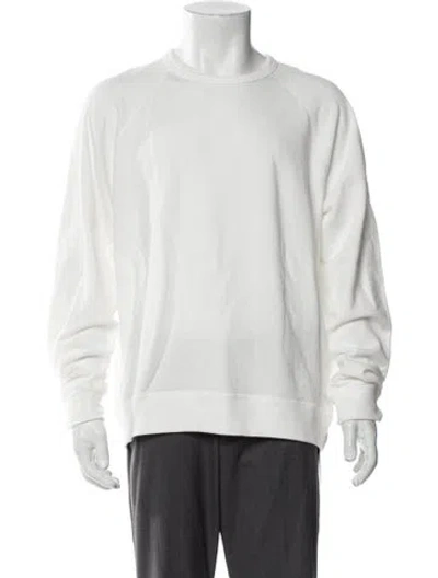 Pre-owned Todd Snyder Crew Neck Long Sleeve Pullover In White