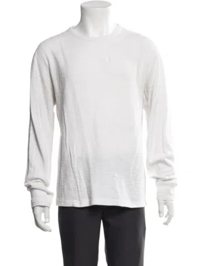 Pre-owned Todd Snyder Crew Neck Long Sleeve Pullover In White