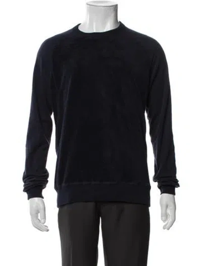 Pre-owned Todd Snyder Crew Neck Long Sleeve Sweatshirt In Black
