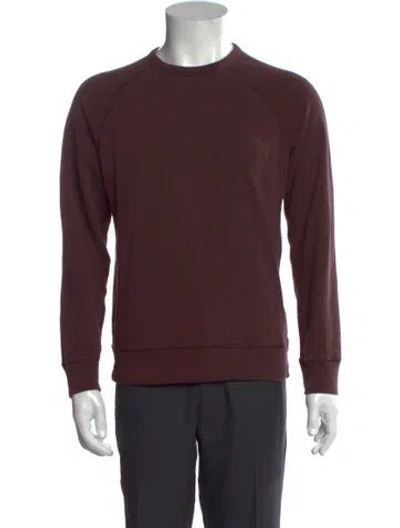 Pre-owned Todd Snyder Crew Neck Long Sleeve Sweatshirt In Burgundy