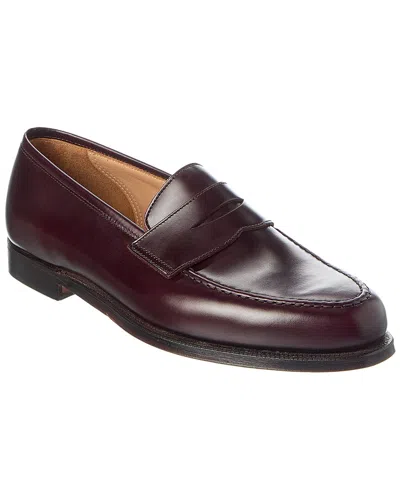 Todd Snyder Crockett & Jones Boston Leather Loafer In Red