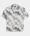 Todd Snyder Cropped Rayon Camp Collar Shirt In Multi