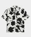 Todd Snyder Cropped Silk-cotton Camp Collar Shirt In White