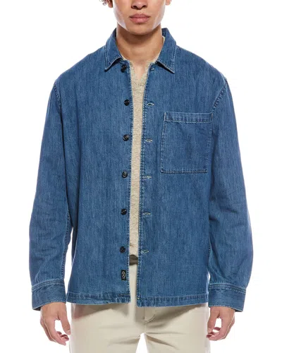 Todd Snyder Denim Dad Relaxed Overshirt In Blue